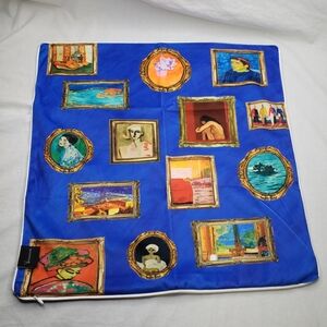 Artzy Art Gallery Throw Pillow Zippered Cover 18 X 18 Inches
